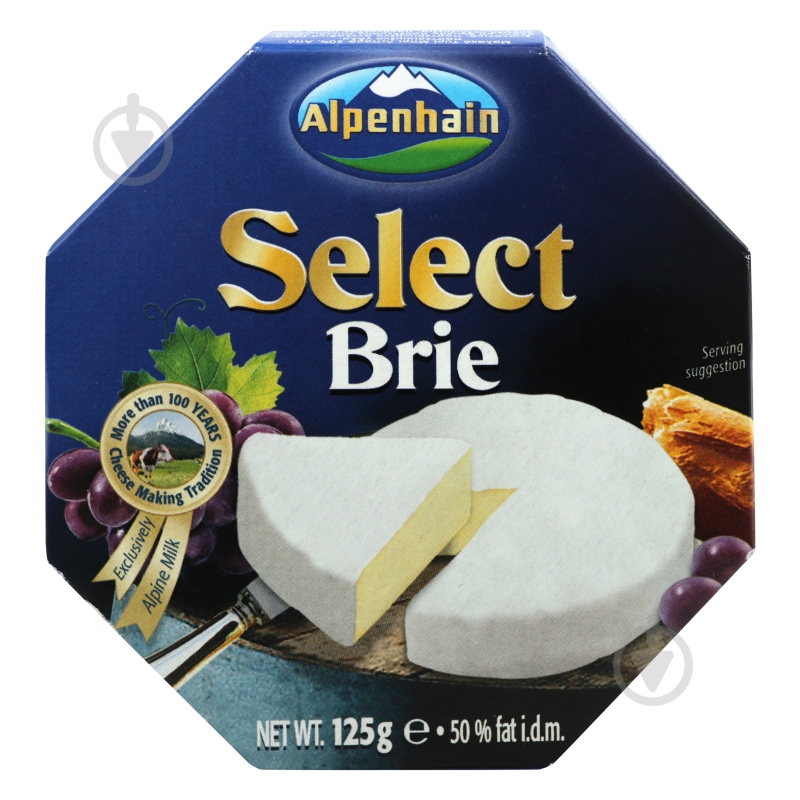 Сыр Alpenhain Бри Селект 50% 125г - фото 1