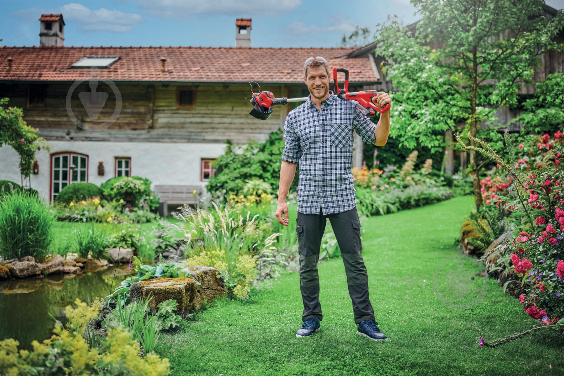 Триммер аккумуляторный Einhell GE-CT 18/28 Li +2,5Ah Starter Kit - фото 3