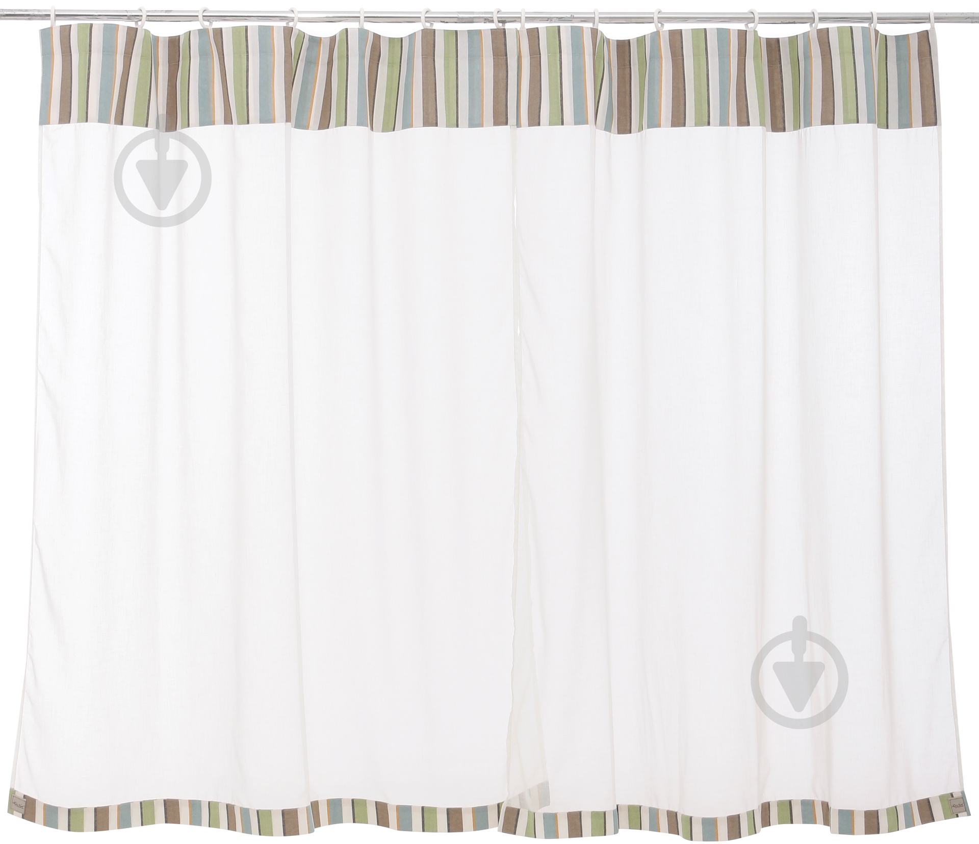 Комплект тюлів з підхватами Scotland Green 145х170 La Nuit - фото 2