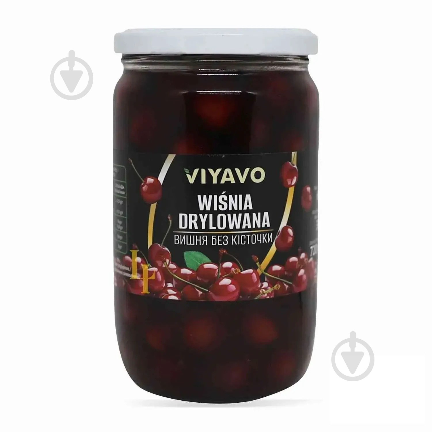 Вишня VIYAVO без кісточок у скляній банці 720 мл. (5907467900230) - фото 1
