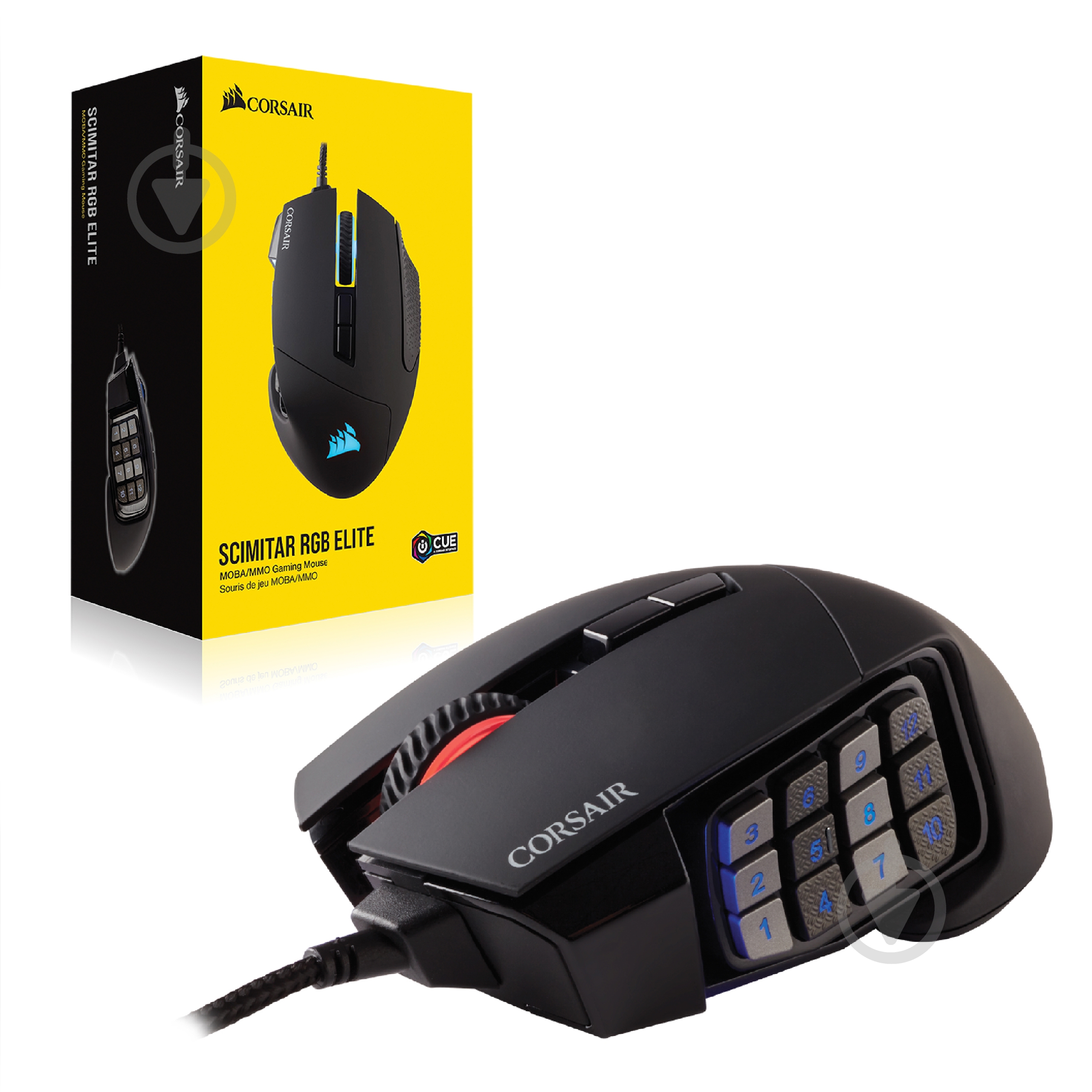 Мышь Corsair Scimitar RGB Elite black (CH-9304211-EU) - фото 1