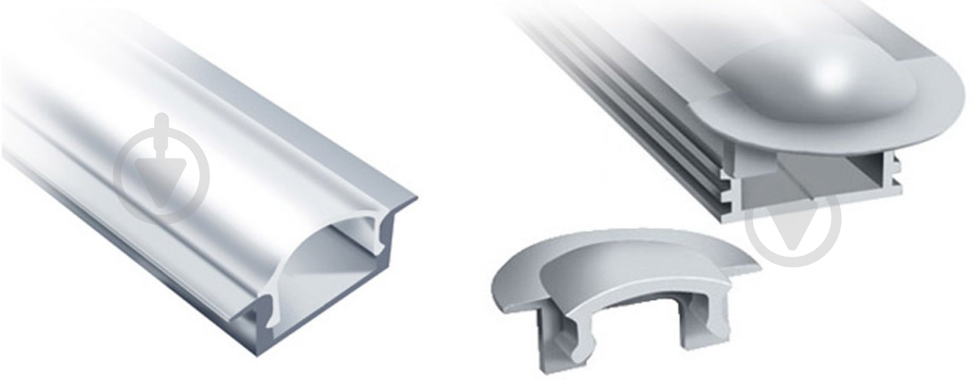 Комплект для LED-ленты ТІС врезной профиль+ матовый рассеиватель ЛПВ12-РМ 100 см - фото 2