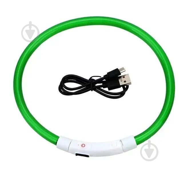 Ошейник Supretto Д 50 см зеленый (8158) - фото 1 Ошейник Supretto Д 50 см зеленый (8158) - фото 1