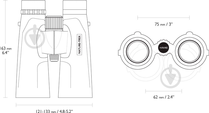 Бинокль Hawke Nature-Trek green - фото 4