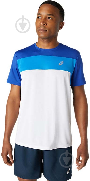 Футболка Asics RACE SS TOP 2011A781-106 р.M бело-синий - фото 1 Футболка Asics RACE SS TOP 2011A781-106 р.M бело-синий - фото 1