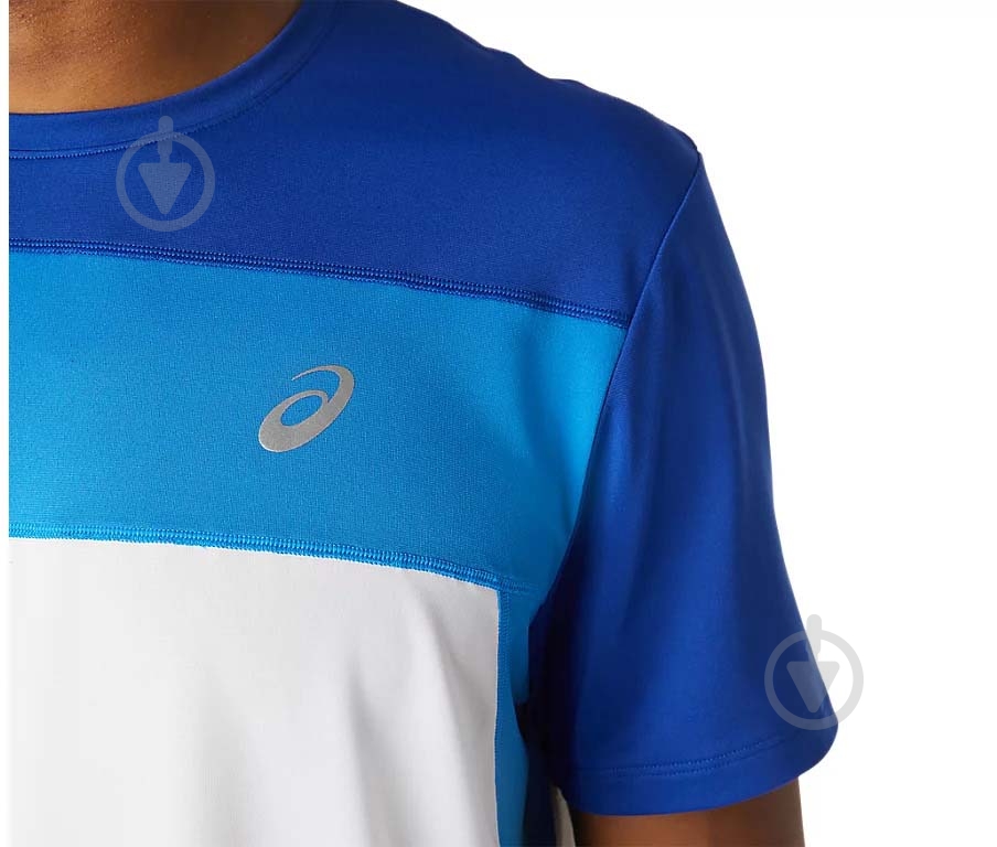 Футболка Asics RACE SS TOP 2011A781-106 р.M бело-синий - фото 3 Футболка Asics RACE SS TOP 2011A781-106 р.M бело-синий - фото 3