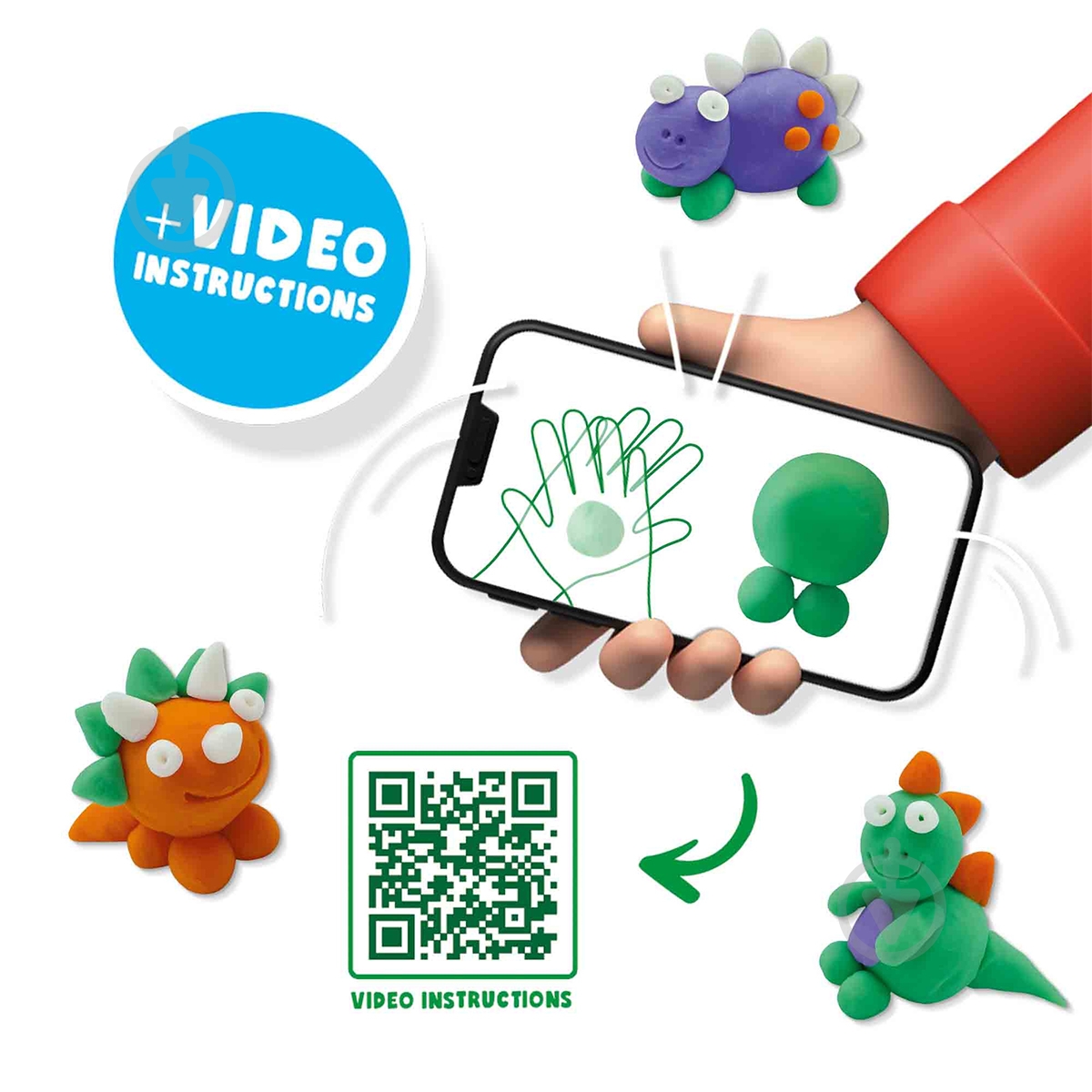 Набор для лепки ses creative Динозавры 00812S - фото 3