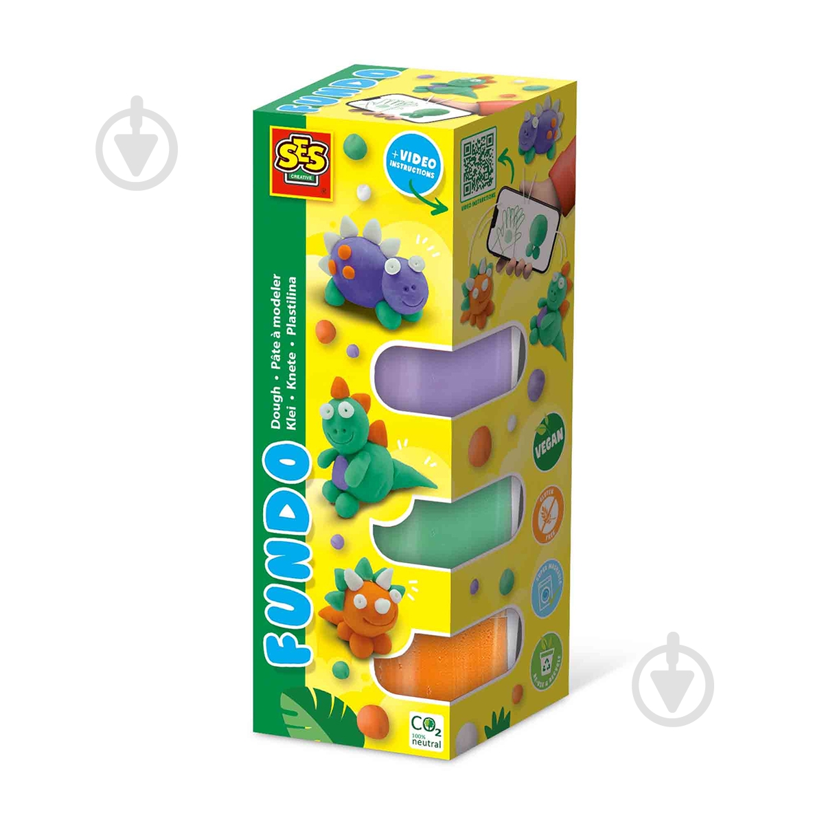 Набор для лепки ses creative Динозавры 00812S - фото 1