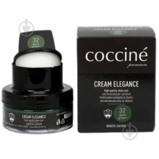 Крем для обуви COCCINE ELEGANCE 50 мл темно-зеленый - фото 1