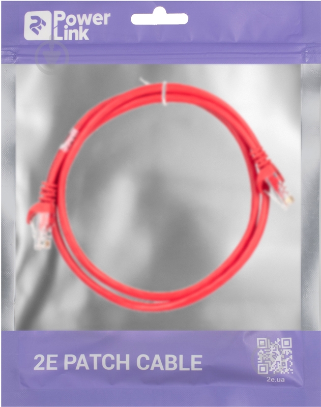 Патч-корд 2E Cat 5e UTP 26AWG 2E-PC5ECA-100RD 1 м красный - фото 3 Патч-корд 2E Cat 5e UTP 26AWG 2E-PC5ECA-100RD 1 м красный - фото 3