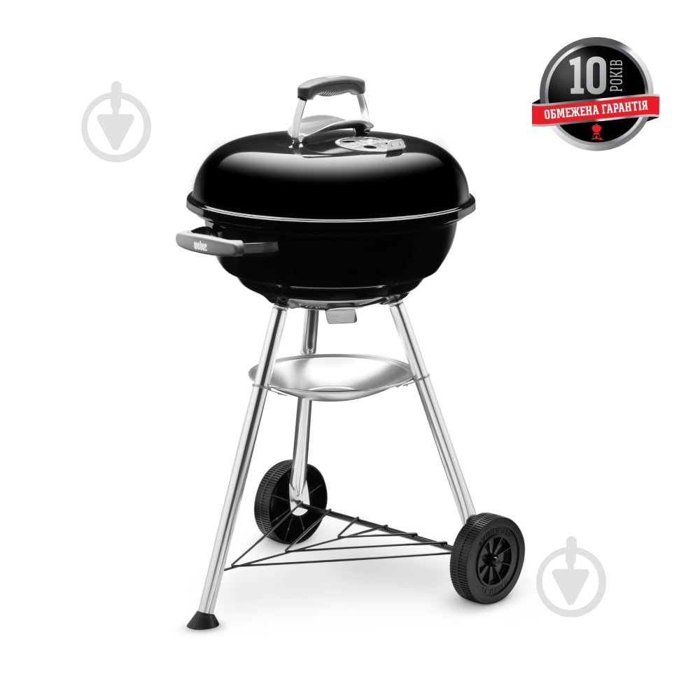 Гриль угольный Weber Compact Kettle черный 47см 1221004 - фото 3