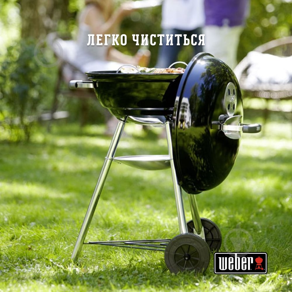 Гриль угольный Weber Compact Kettle черный 47см 1221004 - фото 6