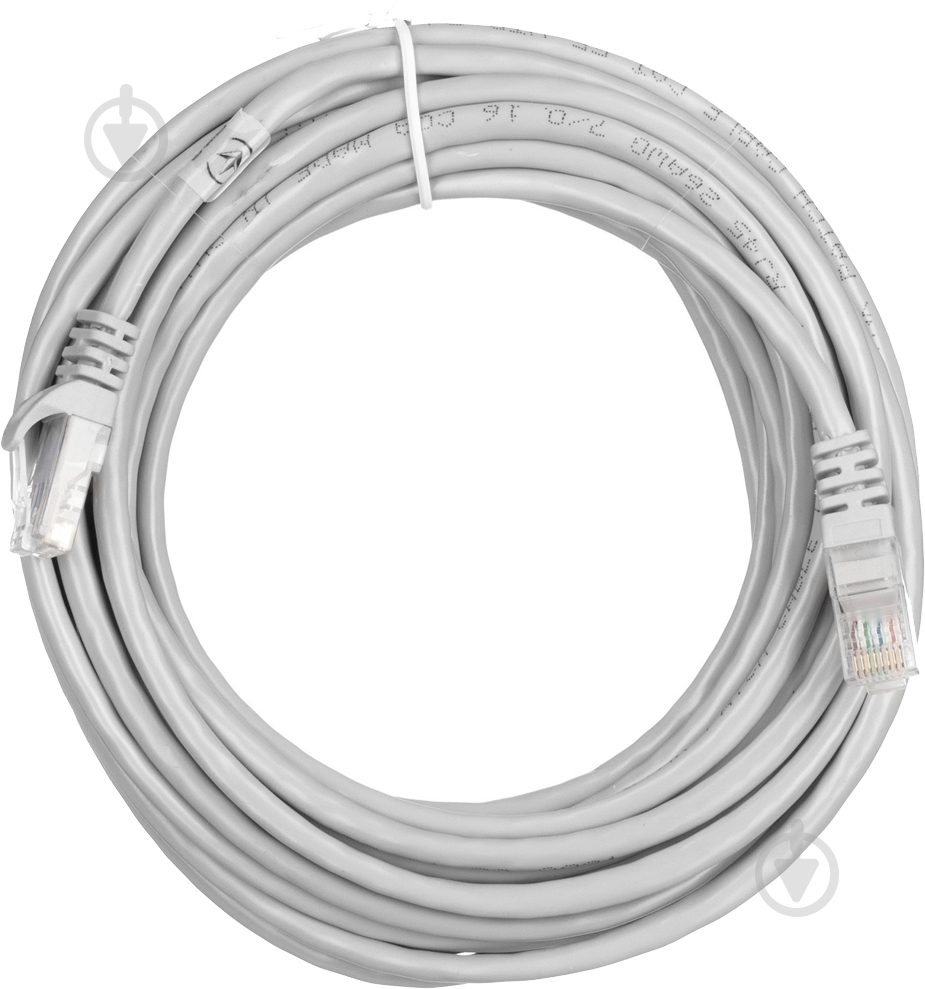 Патч-корд 2E PC5ECA - 600GRY Cat 5e / RJ45 / 26AWG 6 м серый - фото 2 Патч-корд 2E PC5ECA - 600GRY Cat 5e / RJ45 / 26AWG 6 м серый - фото 2