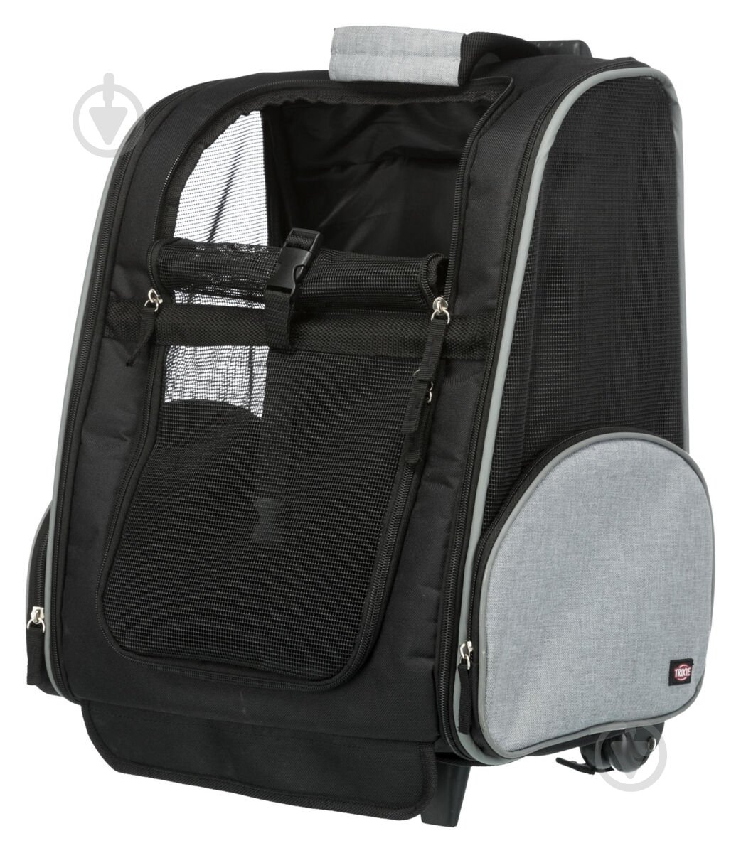 Сумка-рюкзак Trixie для собак Trolley из полиэстера черный с серым до 8 кг (2880) - фото 2 Сумка-рюкзак Trixie для собак Trolley из полиэстера черный с серым до 8 кг (2880) - фото 2