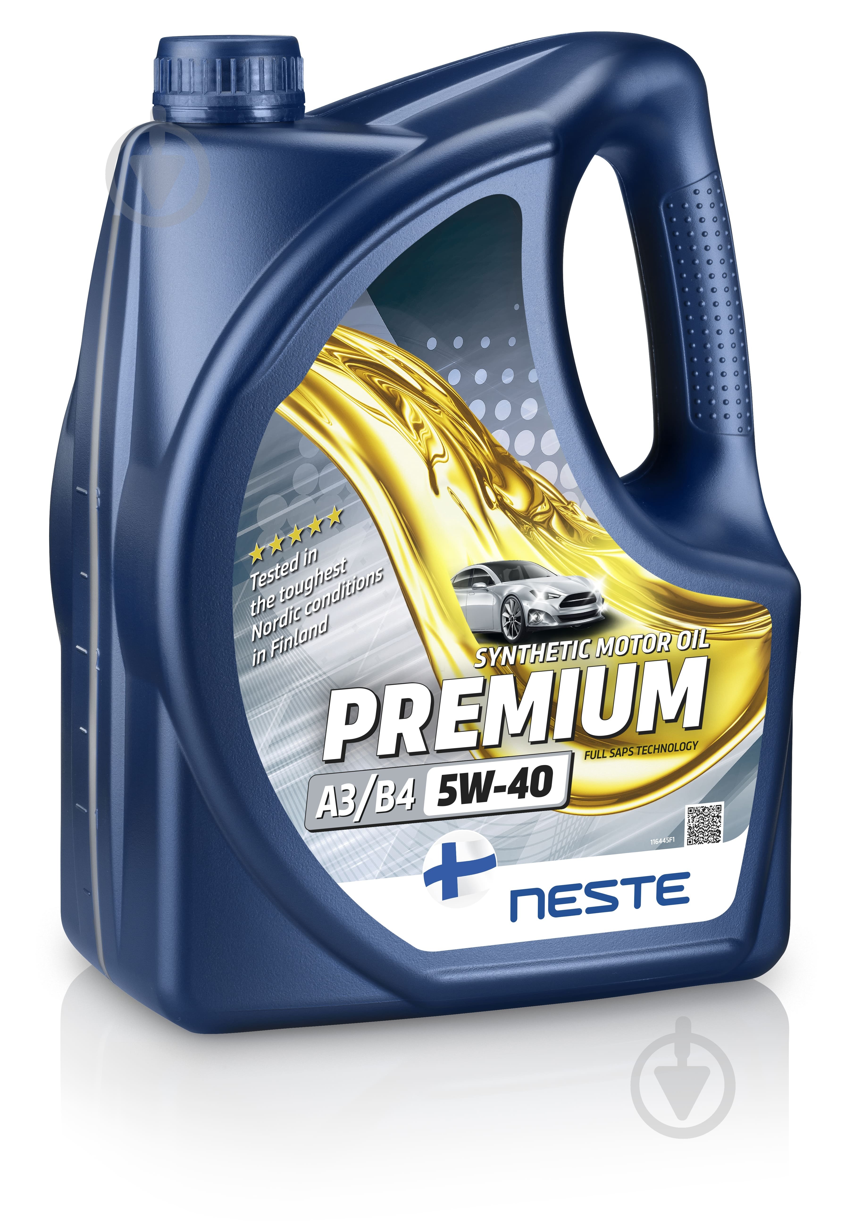 ᐉ Моторное масло синтетическое Neste Oil Premium A3/B4 5W-40 4 л