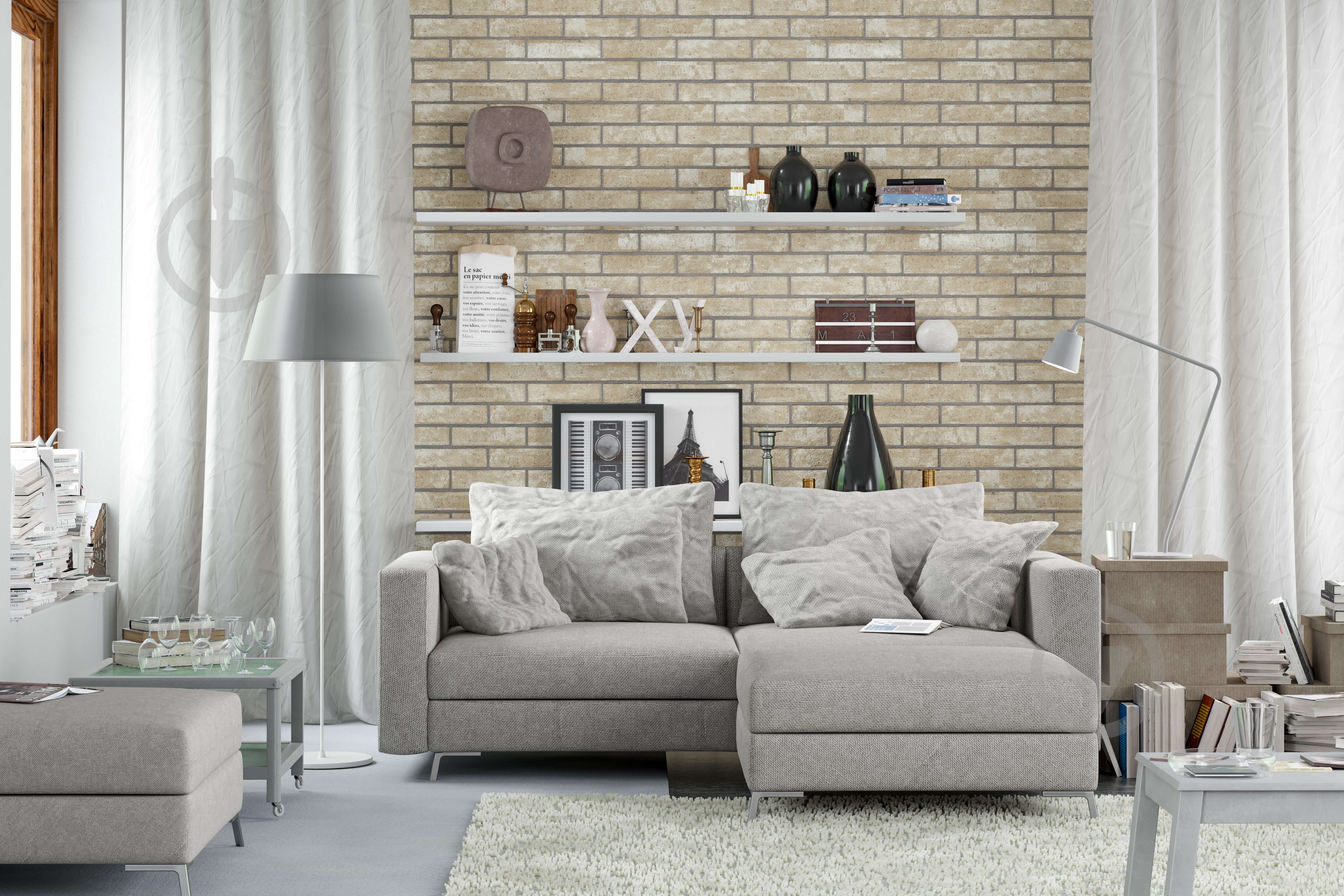 Плитка Golden Tile Brickstyle London cream 30Г010 25x5 см - фото 3