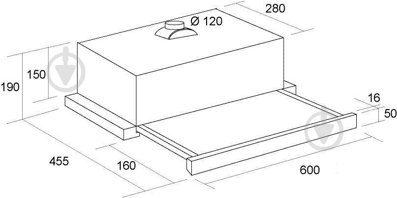 Витяжка Pyramida TL 60 FG IX BL - фото 7 Витяжка Pyramida TL 60 FG IX BL - фото 7