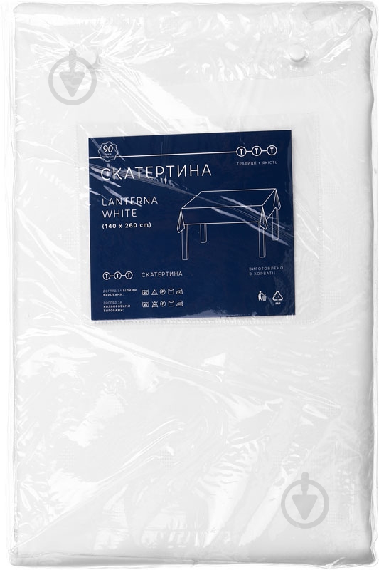 Скатерть Lanterna White 140x260 см белый TTT - фото 3 Скатерть Lanterna White 140x260 см белый TTT - фото 3