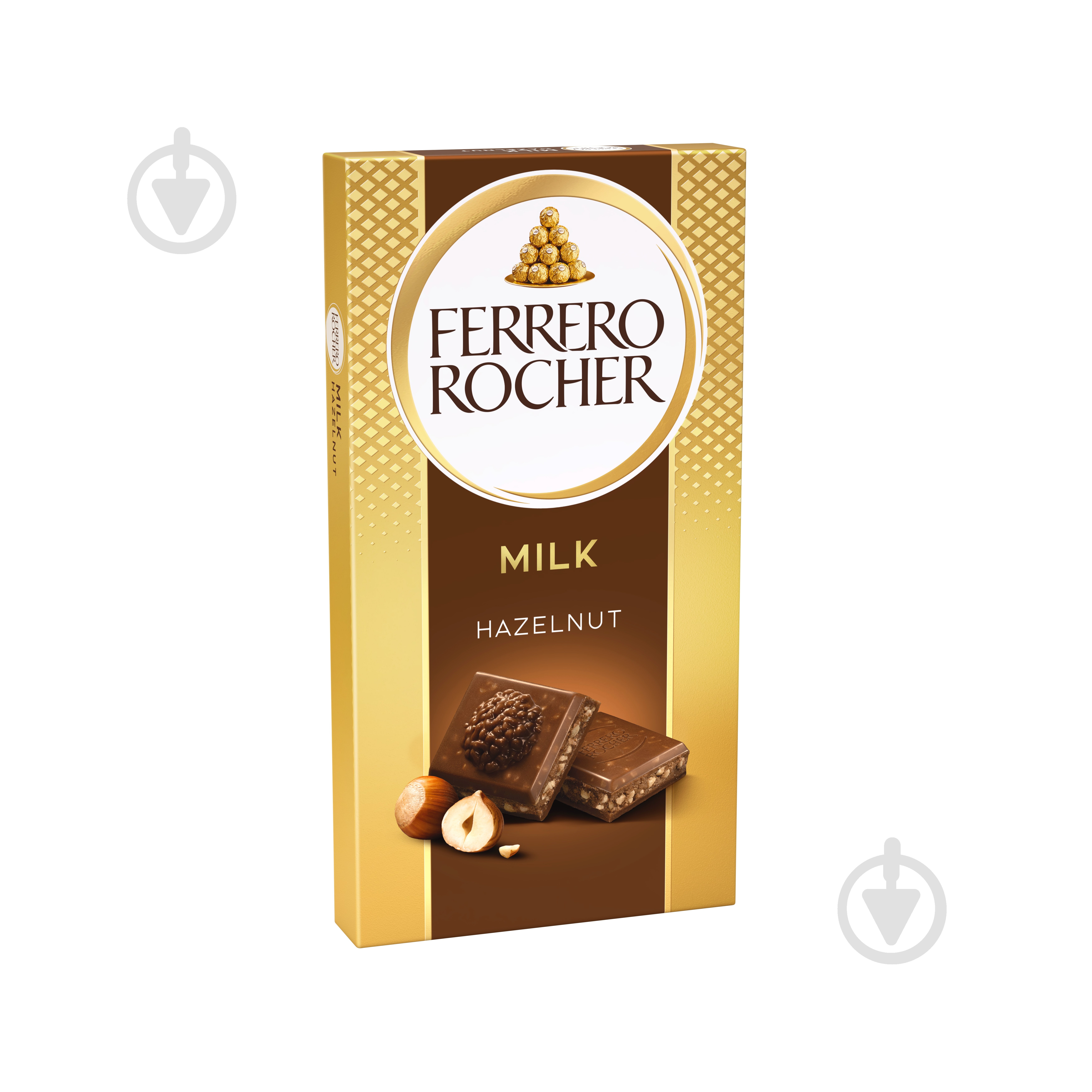Шоколад Ferrero Rocher molochnyy z lisovym horikhom 90 h 38 Rocher молочный с орехом 90 г - фото 2