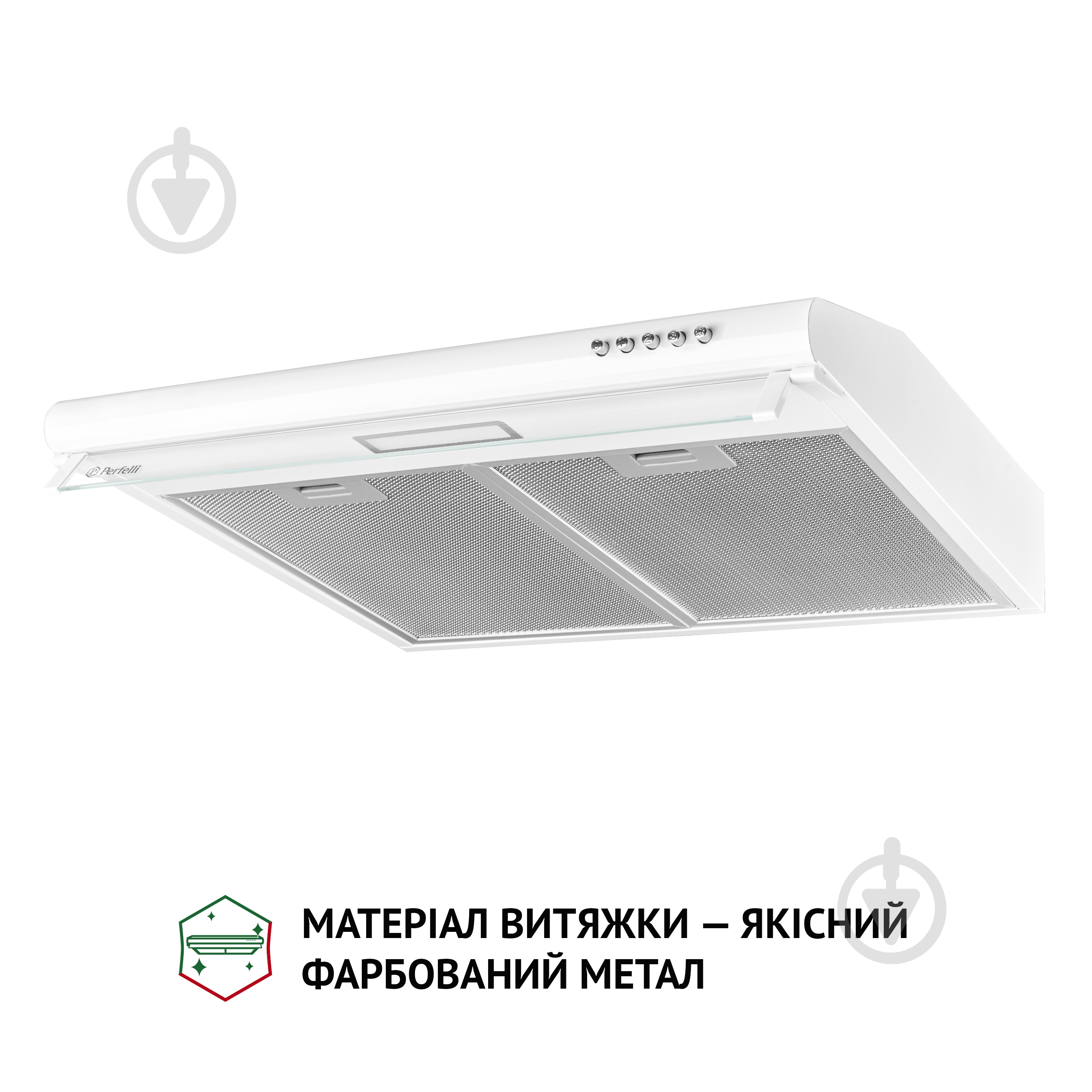 Витяжка Perfelli PL 6144 W LED пласка - фото 3