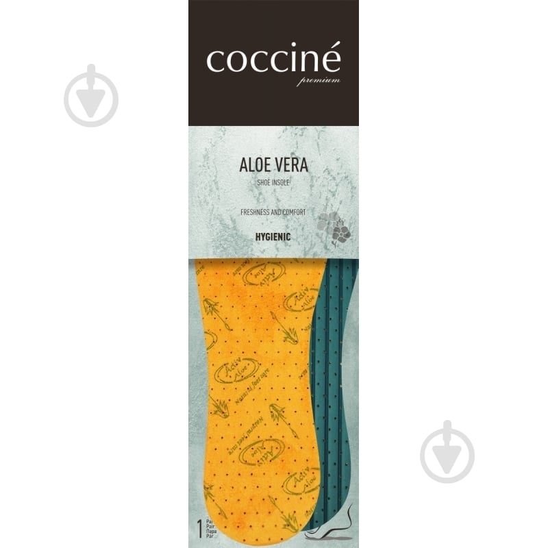 Стельки Aloe Vera COCCINE р.37 зеленый - фото 1 Стельки Aloe Vera COCCINE р.37 зеленый - фото 1