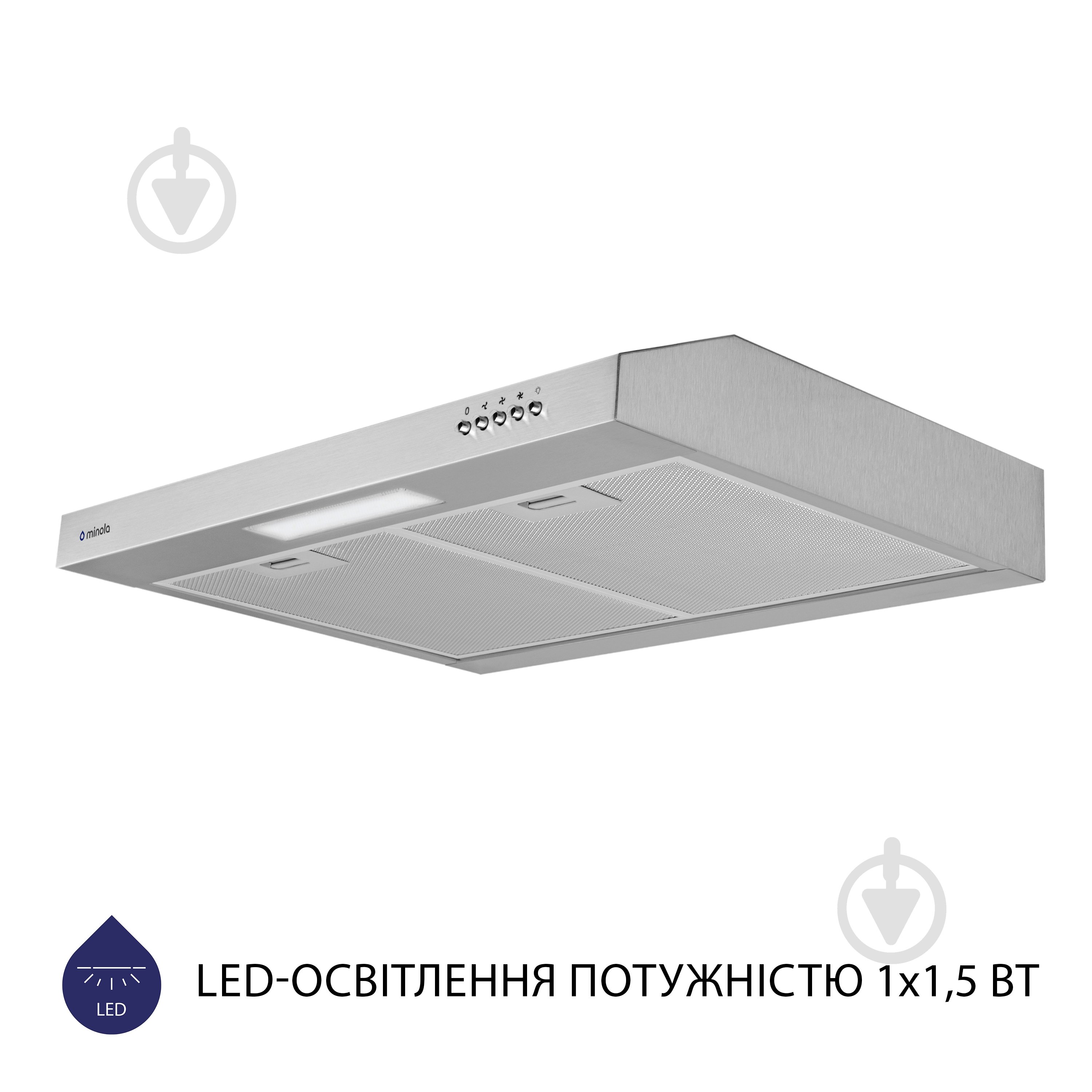 Витяжка Minola HPL 612 I пласка - фото 4