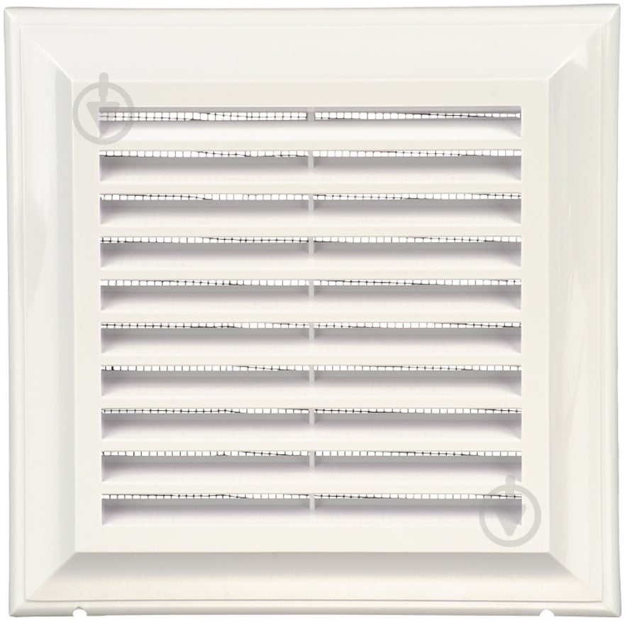 Решетка Decor 140x140Bs пластик белый - фото 1