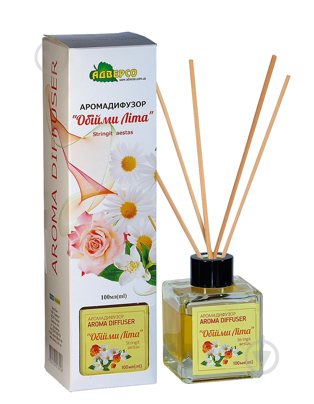 Аромадиффузор Адверсо Объятия лета 100 мл - фото 1 Аромадиффузор Адверсо Объятия лета 100 мл - фото 1