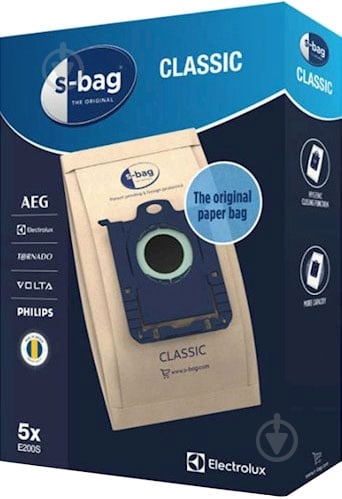 Набор мешков для пылесоса Electrolux S-Bag Classic E200S - фото 2 Набор мешков для пылесоса Electrolux S-Bag Classic E200S - фото 2