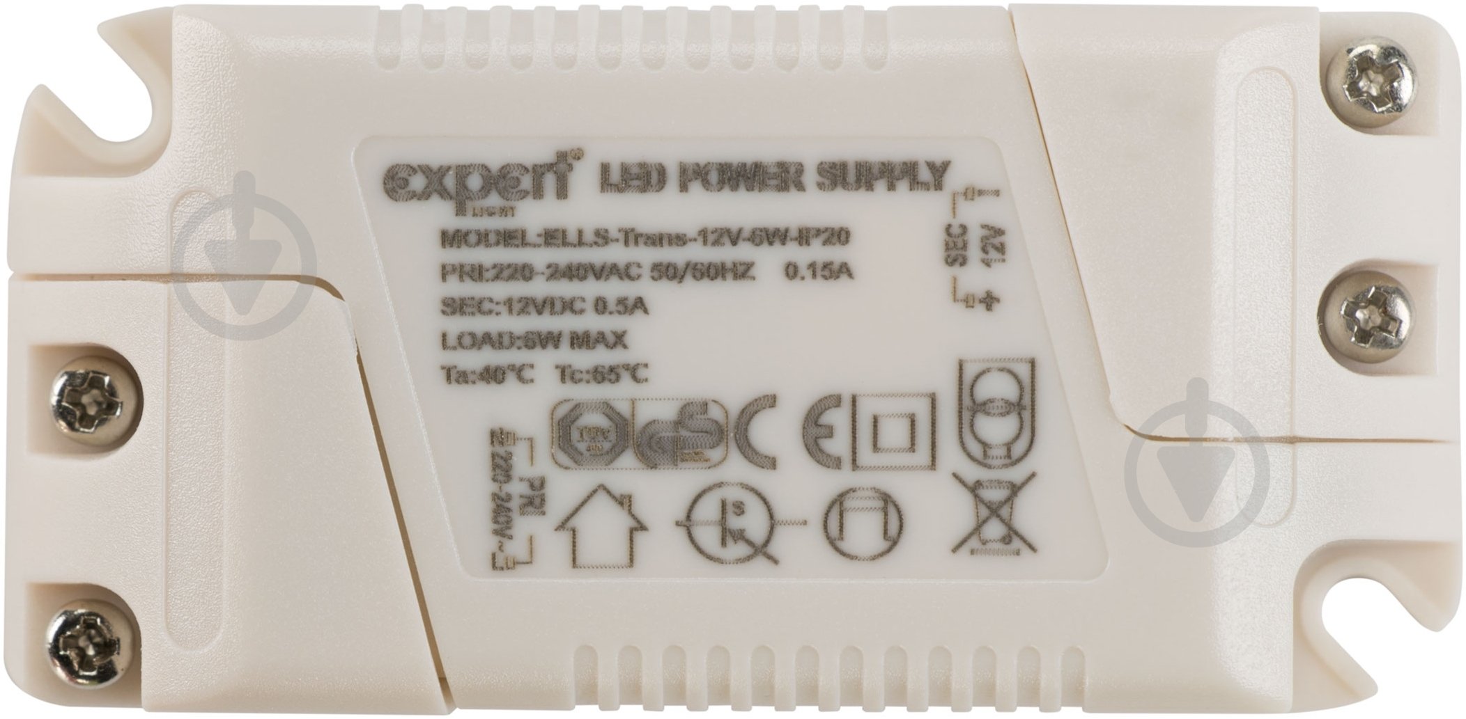 Трансформатор Expert 12 В 6 Вт IP20 - фото 2