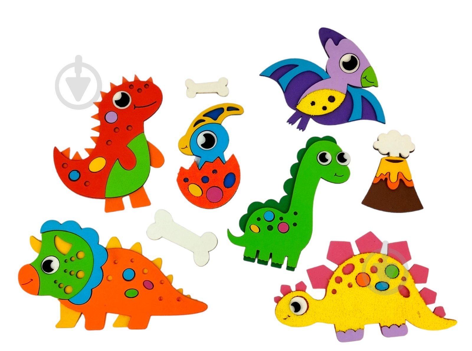 Набір для творчості Apli Krapli 3D-аплікація Динозаври 3D-04 - фото 1 Набір для творчості Apli Krapli 3D-аплікація Динозаври 3D-04 - фото 1