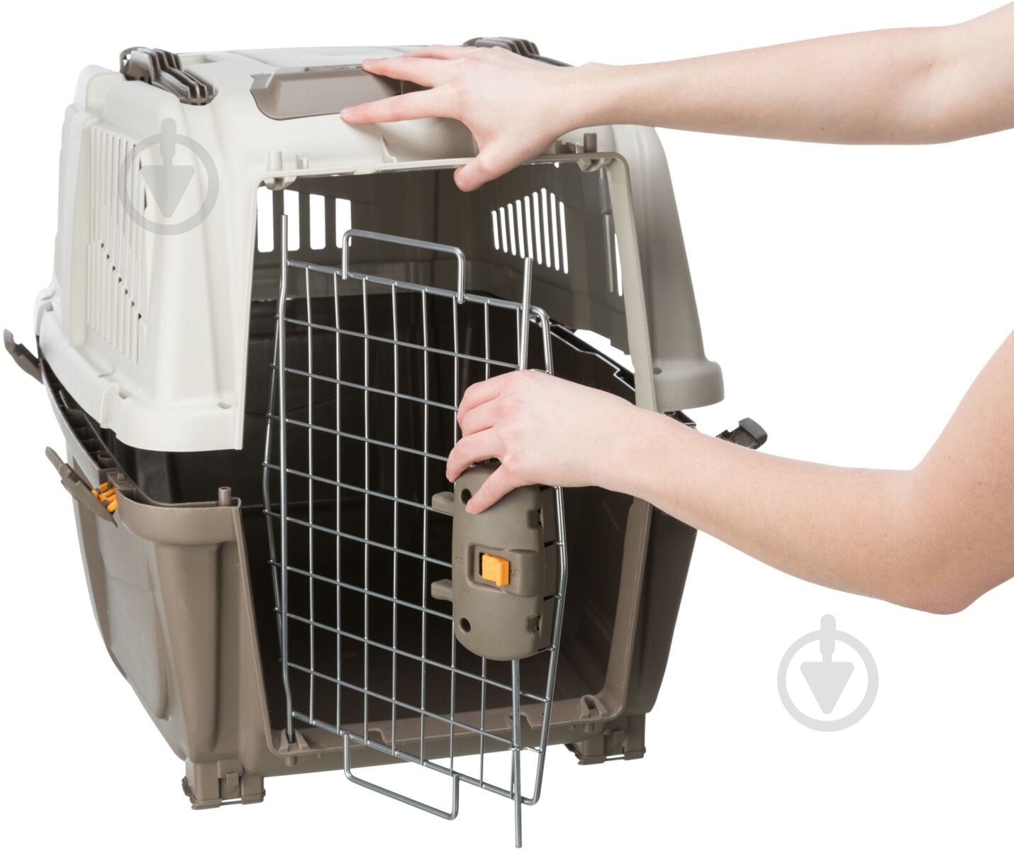 Переноска Trixie для собак Skudo 3 коричнева/пісочна до 24 кг S 40 x 39 x 60 см 39741 - фото 7 Переноска Trixie для собак Skudo 3 коричнева/пісочна до 24 кг S 40 x 39 x 60 см 39741 - фото 7