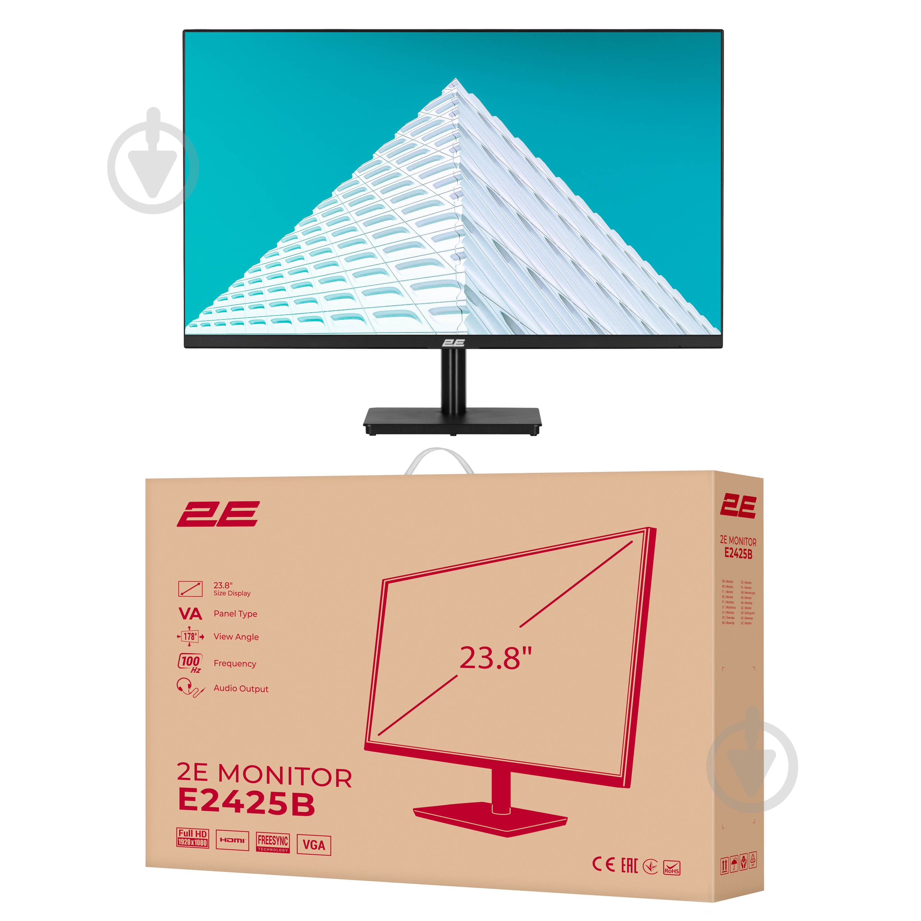 Монітор 2E E2425B 23,8" (2E-E2425B-01.UA) - фото 17 Монітор 2E E2425B 23,8" (2E-E2425B-01.UA) - фото 17