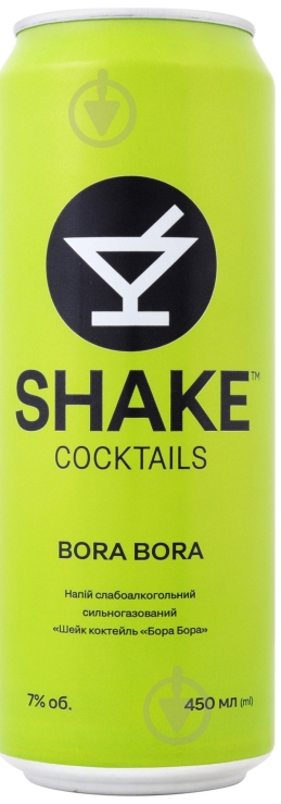 Слабоалкогольный напиток Shake Бора Бора 0,45 л - фото 1 Слабоалкогольный напиток Shake Бора Бора 0,45 л - фото 1