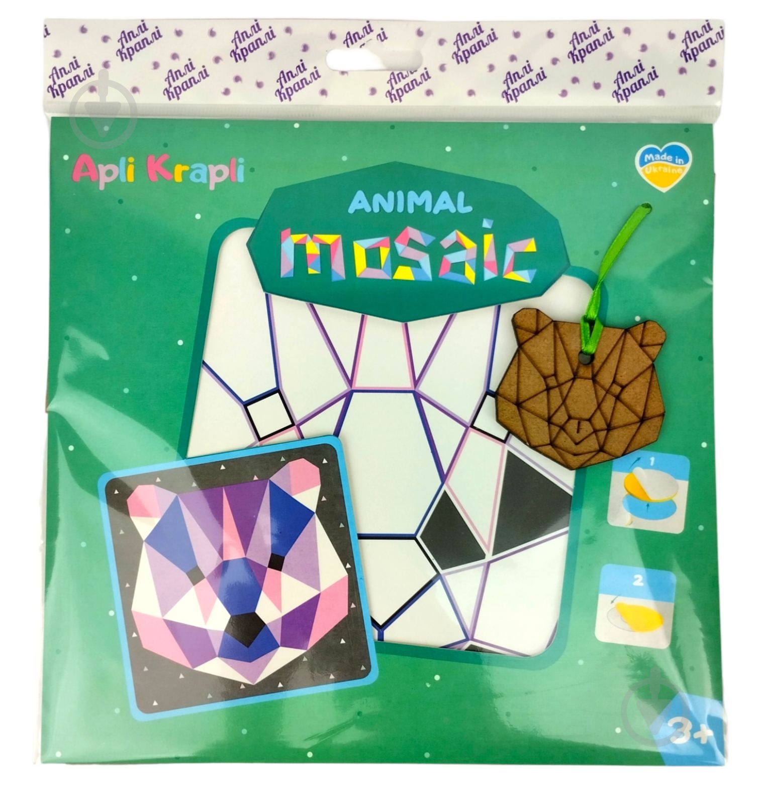 Мозаика мягкая Apli Krapli Медведь МГ-01 - фото 2