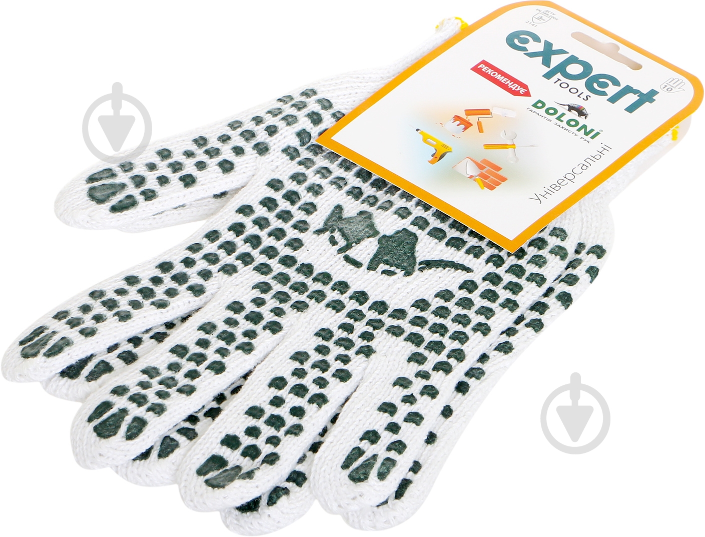 Перчатки Expert Tools с покрытием ПВХ точка XL (10) 580 - фото 2