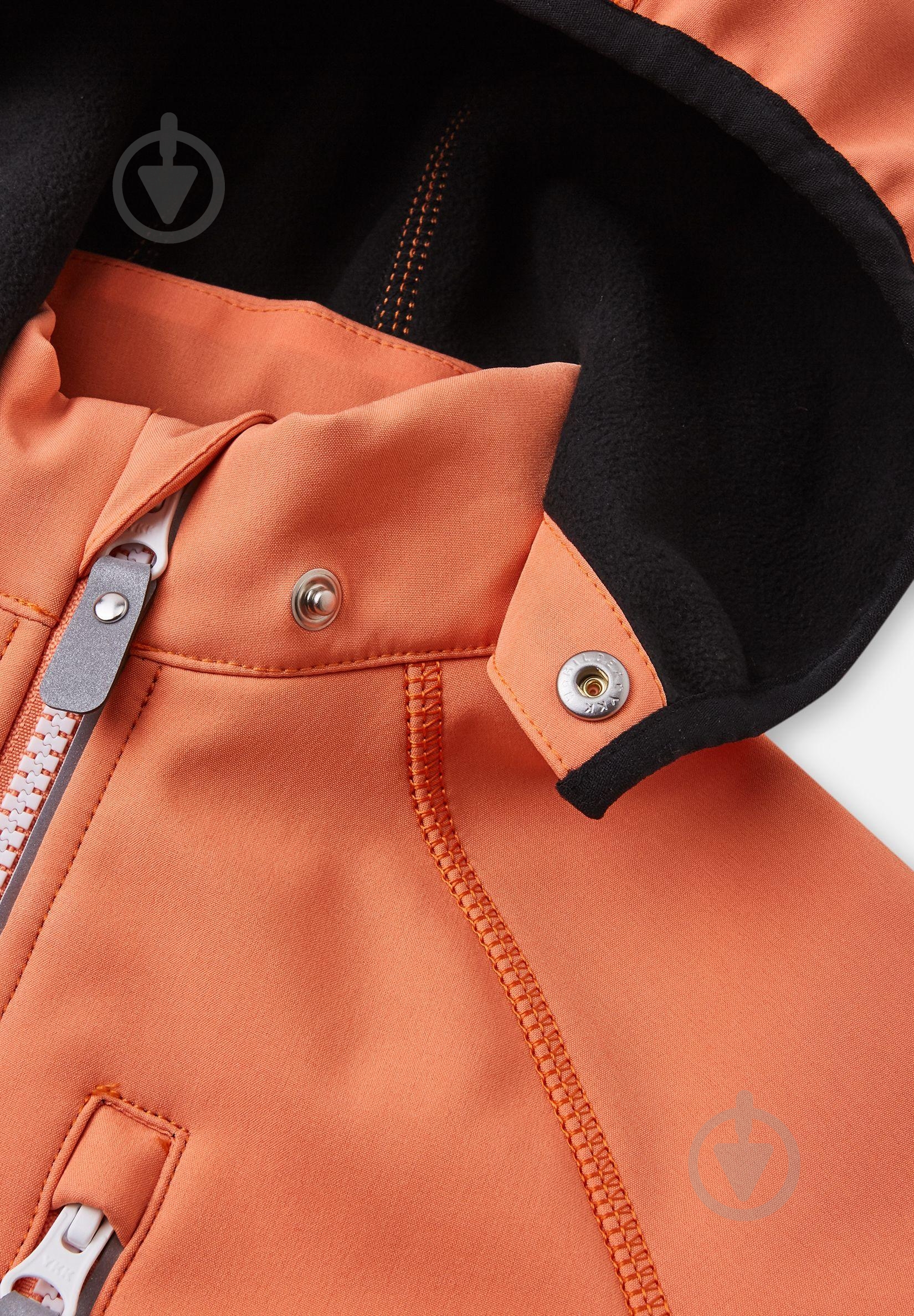 Куртка для девочек Reima Softshell Vantti р.128 оранжевый 5100009A-3230 - фото 8 Куртка для девочек Reima Softshell Vantti р.128 оранжевый 5100009A-3230 - фото 8