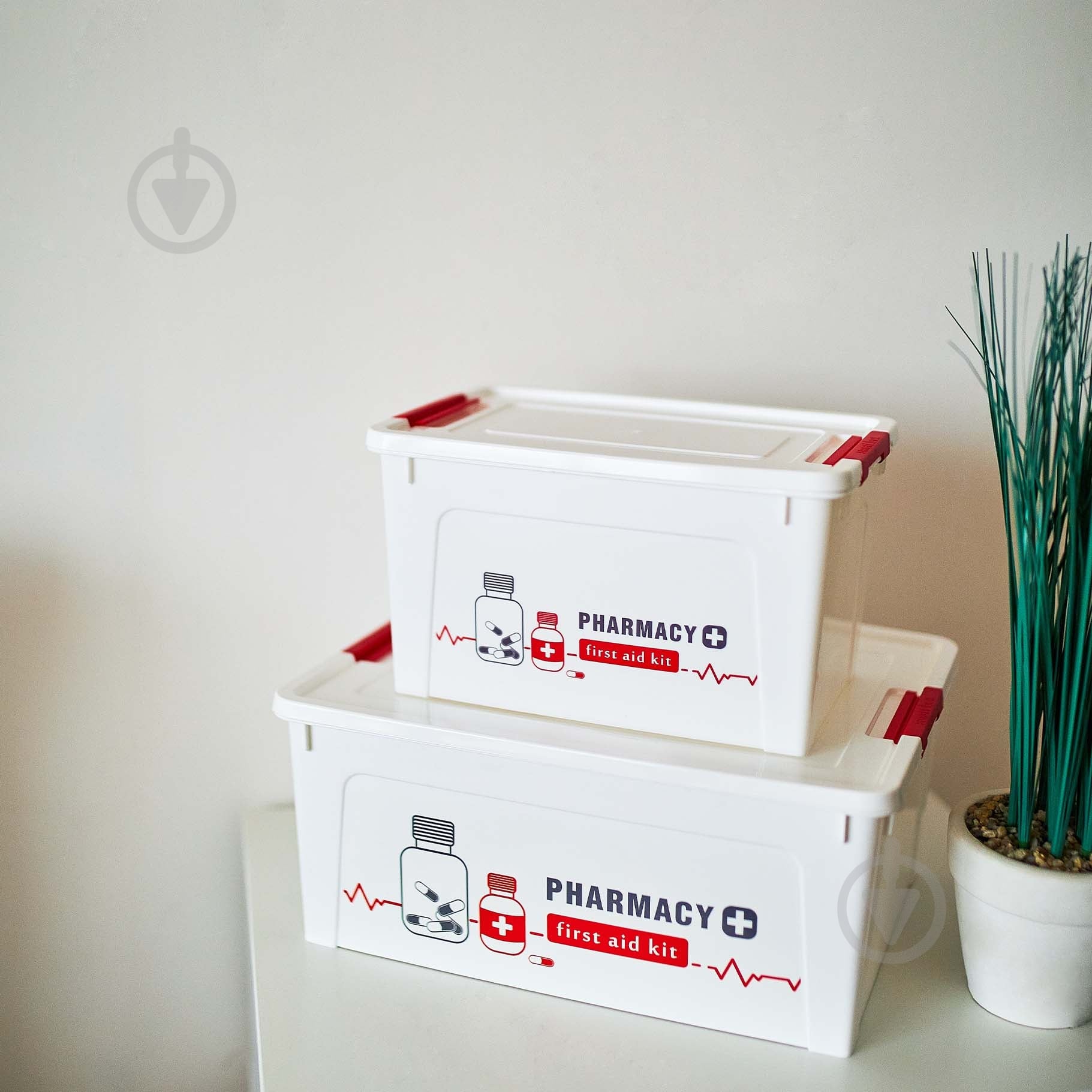 Контейнер для зберігання Алеана 127009 "Smart Box" Аптечка 7,9 л 140x240x320 мм - фото 2