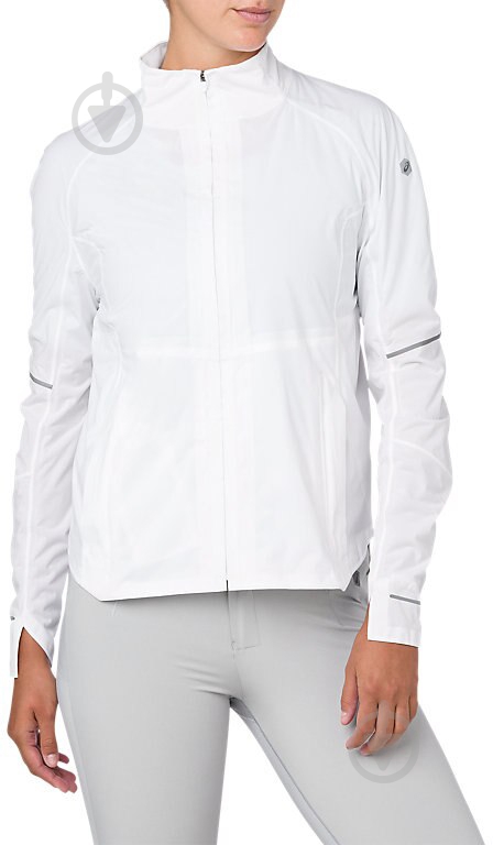 Вітрівка жіноча демісезонна Asics BEST JACKET 154490-0014 р.M біла - фото 1