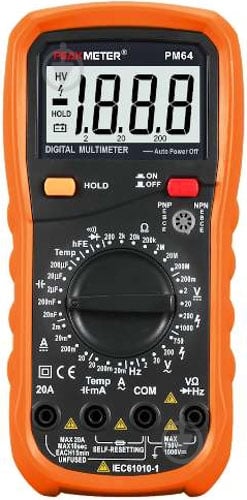 Мультиметр цифровой PROTESTER с термопарой PM64 - фото 1 Мультиметр цифровой PROTESTER с термопарой PM64 - фото 1