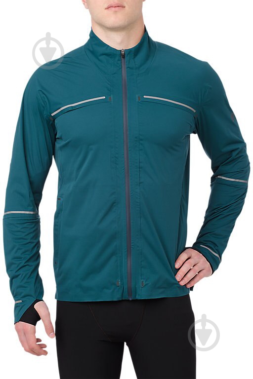 Ветровка мужская демисезонная Asics BEST JACKET 154497-8094 р.M синяя - фото 1 Ветровка мужская демисезонная Asics BEST JACKET 154497-8094 р.M синяя - фото 1