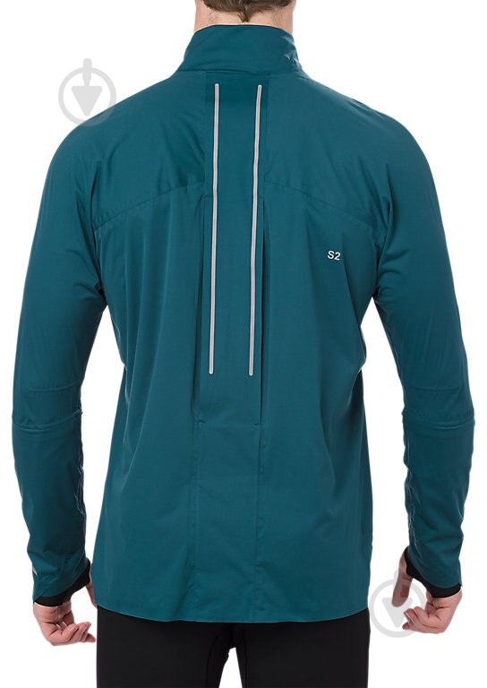Ветровка мужская демисезонная Asics BEST JACKET 154497-8094 р.M синяя - фото 2 Ветровка мужская демисезонная Asics BEST JACKET 154497-8094 р.M синяя - фото 2