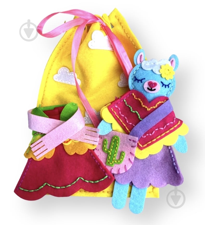 Набір Apli Krapli Зший сам іграшку з фетру Лама ЗІ-02 - фото 1 Набір Apli Krapli Зший сам іграшку з фетру Лама ЗІ-02 - фото 1