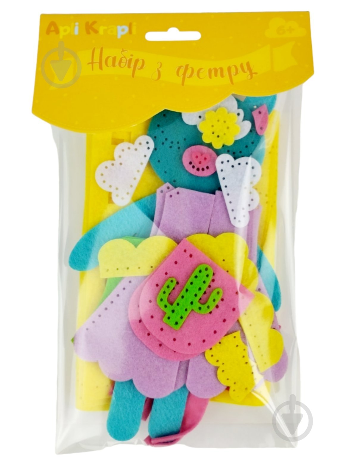 Набір Apli Krapli Зший сам іграшку з фетру Лама ЗІ-02 - фото 2 Набір Apli Krapli Зший сам іграшку з фетру Лама ЗІ-02 - фото 2