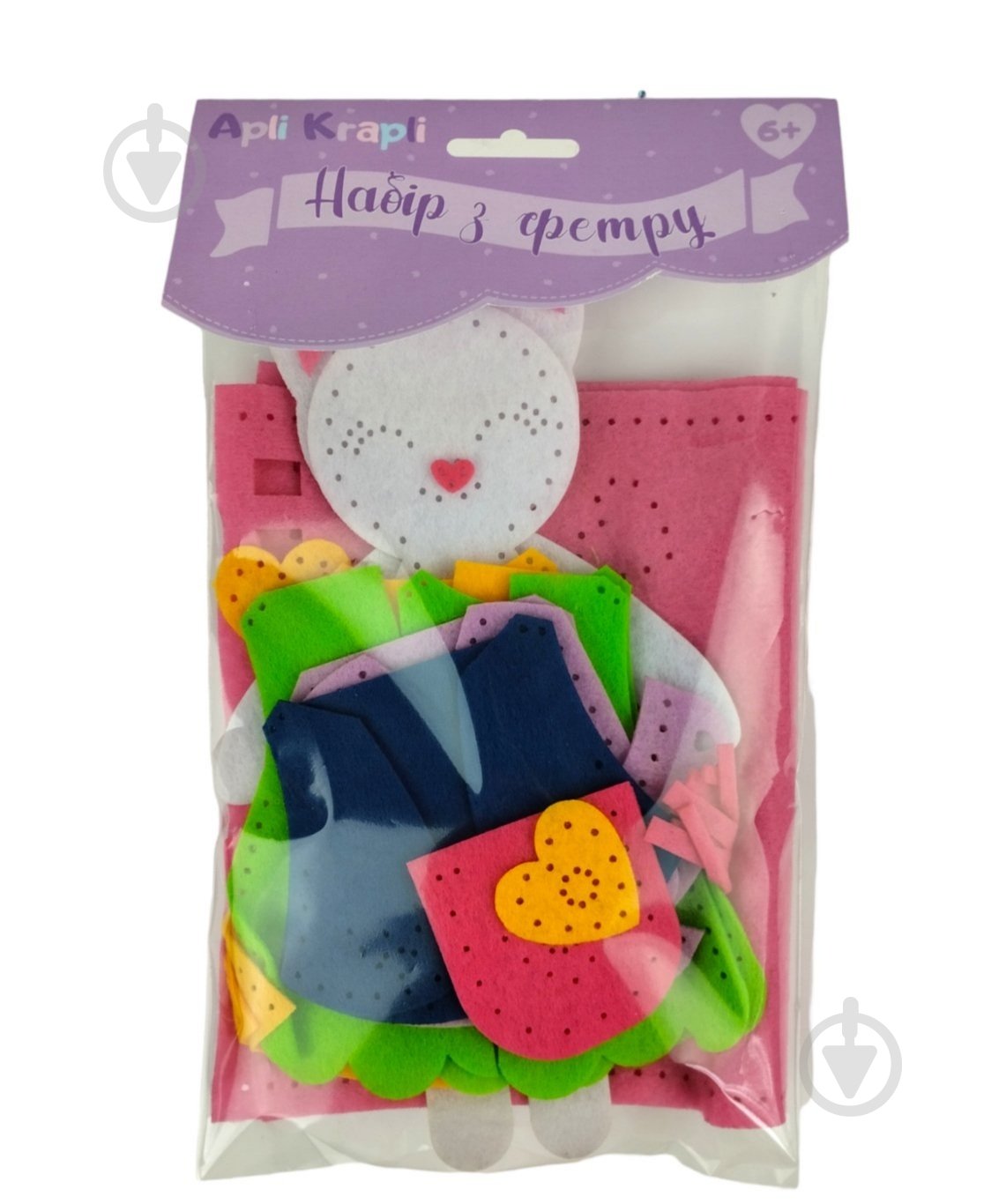 Набір Apli Krapli Зший сам іграшку з фетру Котик ЗІ-01 - фото 2 Набір Apli Krapli Зший сам іграшку з фетру Котик ЗІ-01 - фото 2