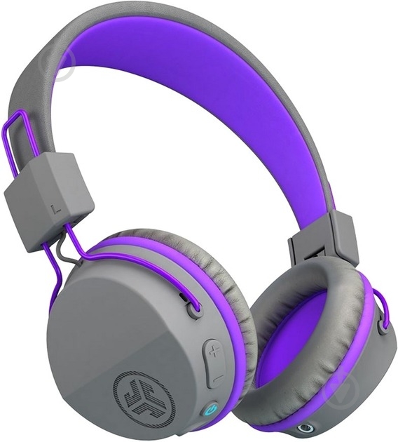 Навушники JLab JBuddies Studio Kids Wireless graphite/violet (IEUHBSTUDIORGRYPRPL4) - фото 1