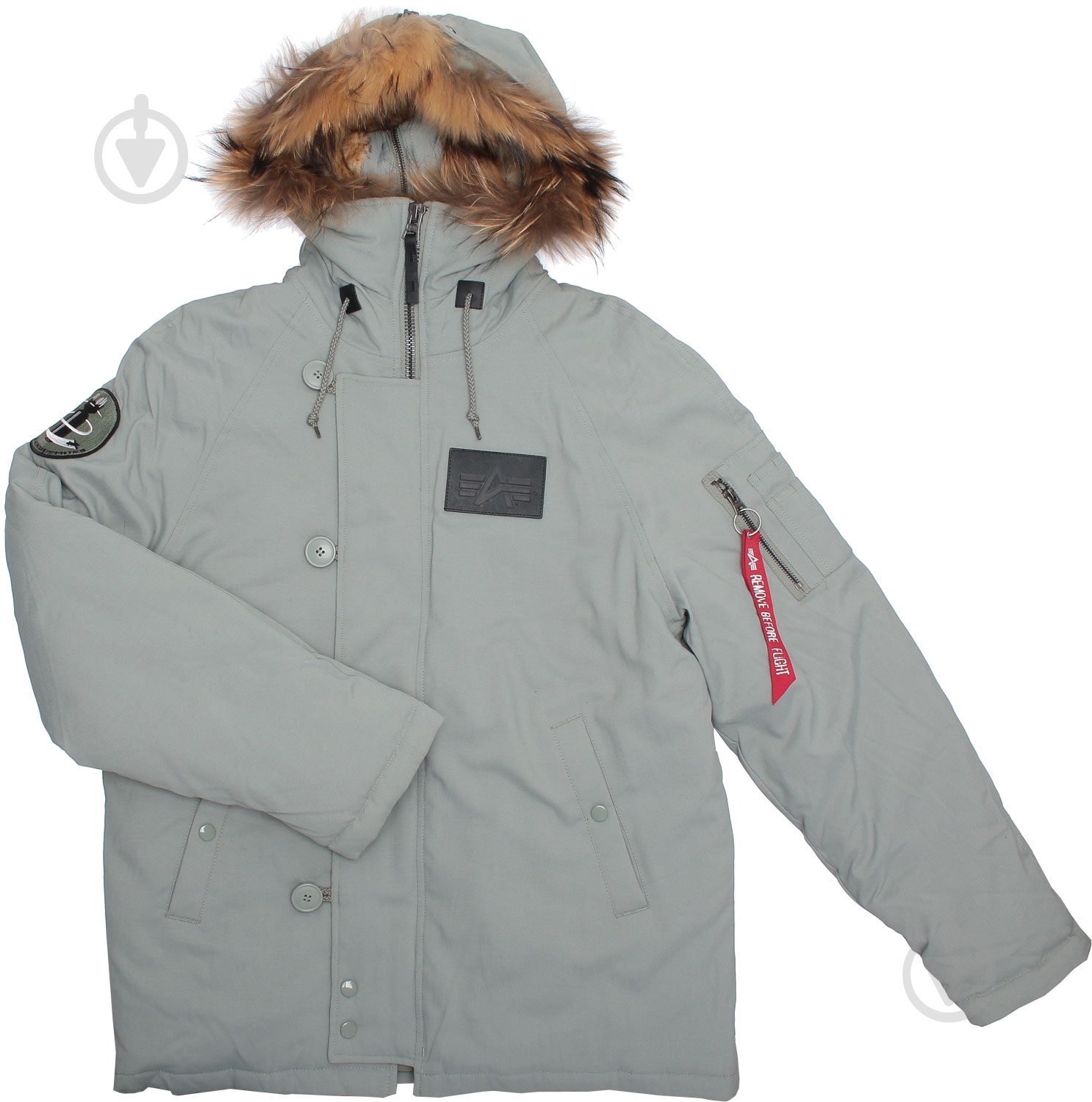 Куртка-парка мужская зимняя Alpha Industries N-2B Elevon AL-IND-N2B-EL-GR р.M grey - фото 1