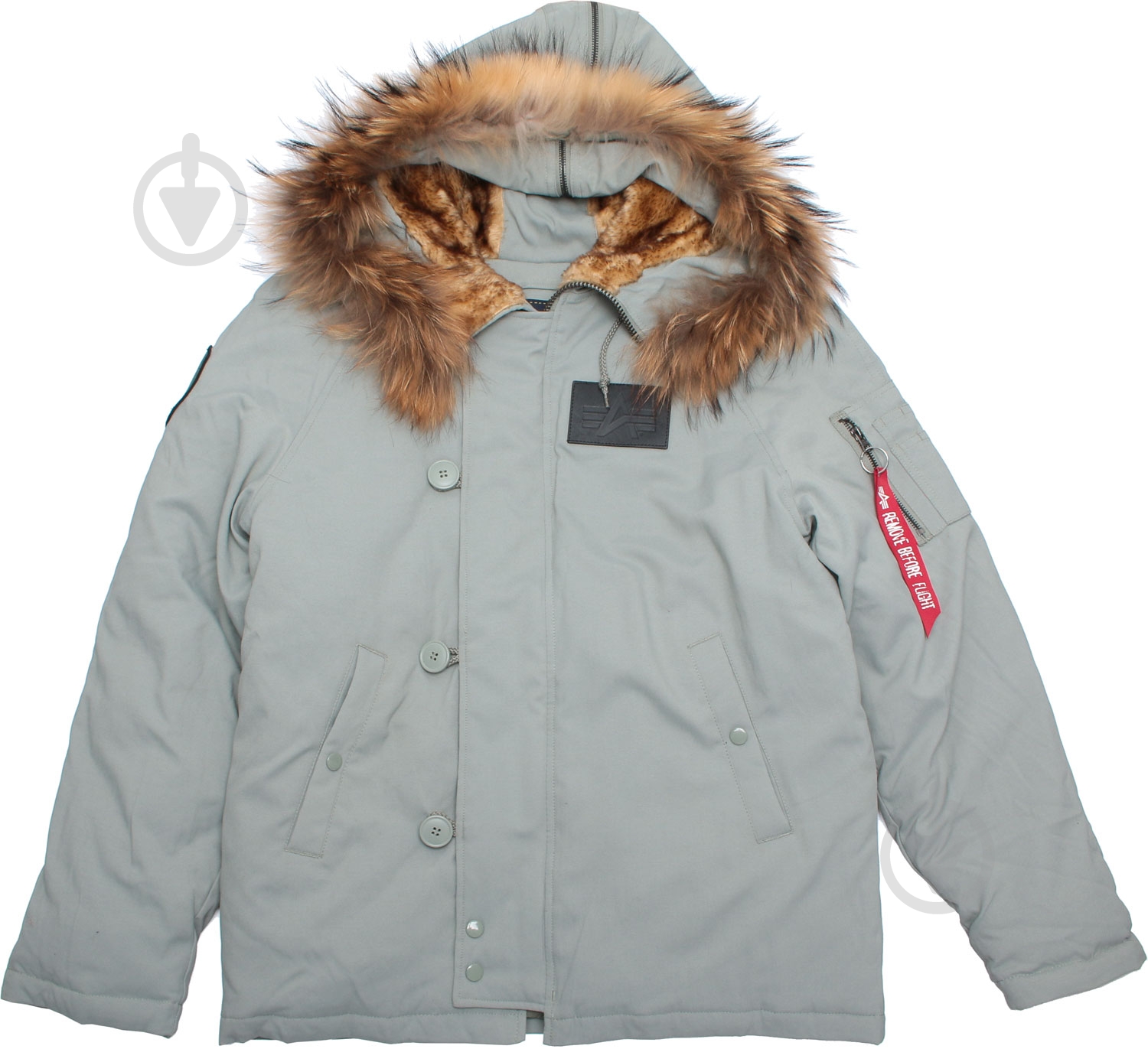 Куртка-парка мужская зимняя Alpha Industries N-2B Elevon AL-IND-N2B-EL-GR р.M grey - фото 6