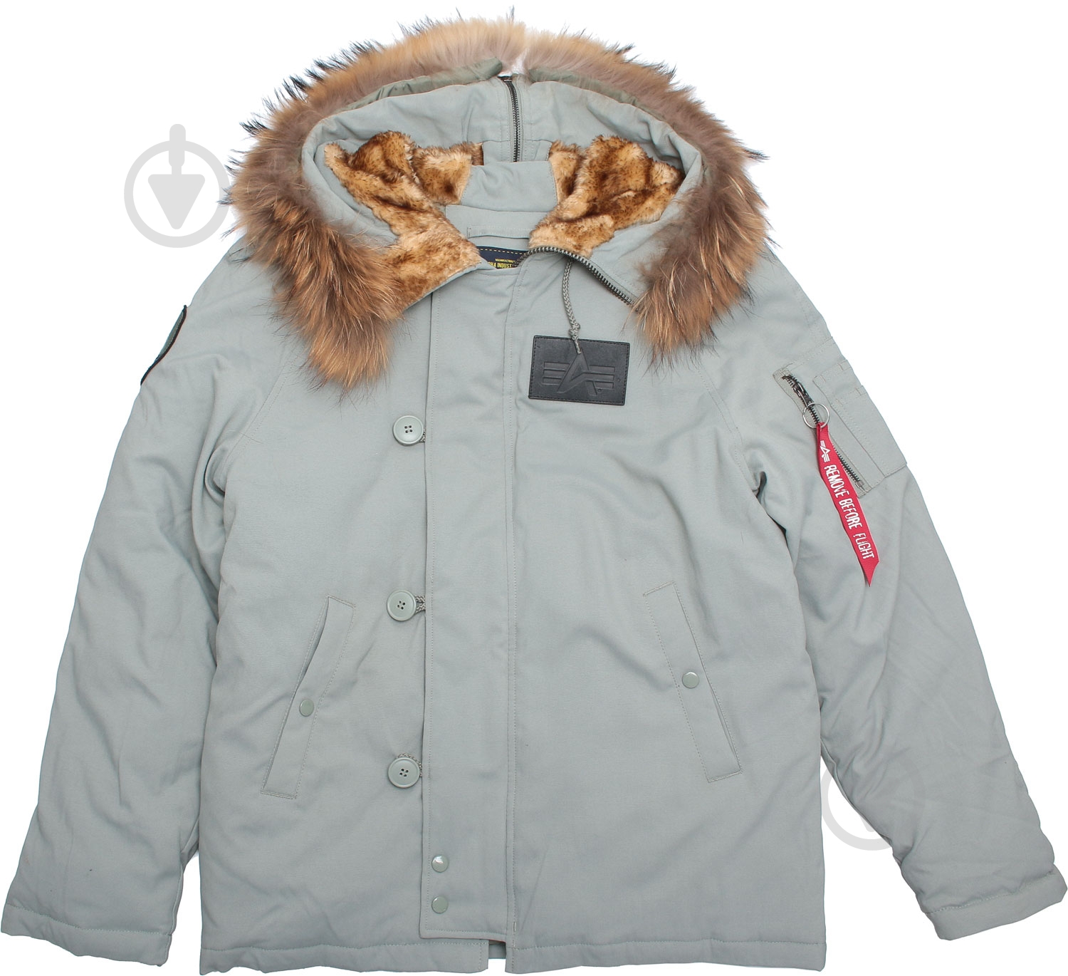 Куртка-парка мужская зимняя Alpha Industries N-2B Elevon AL-IND-N2B-EL-GR р.M grey - фото 5