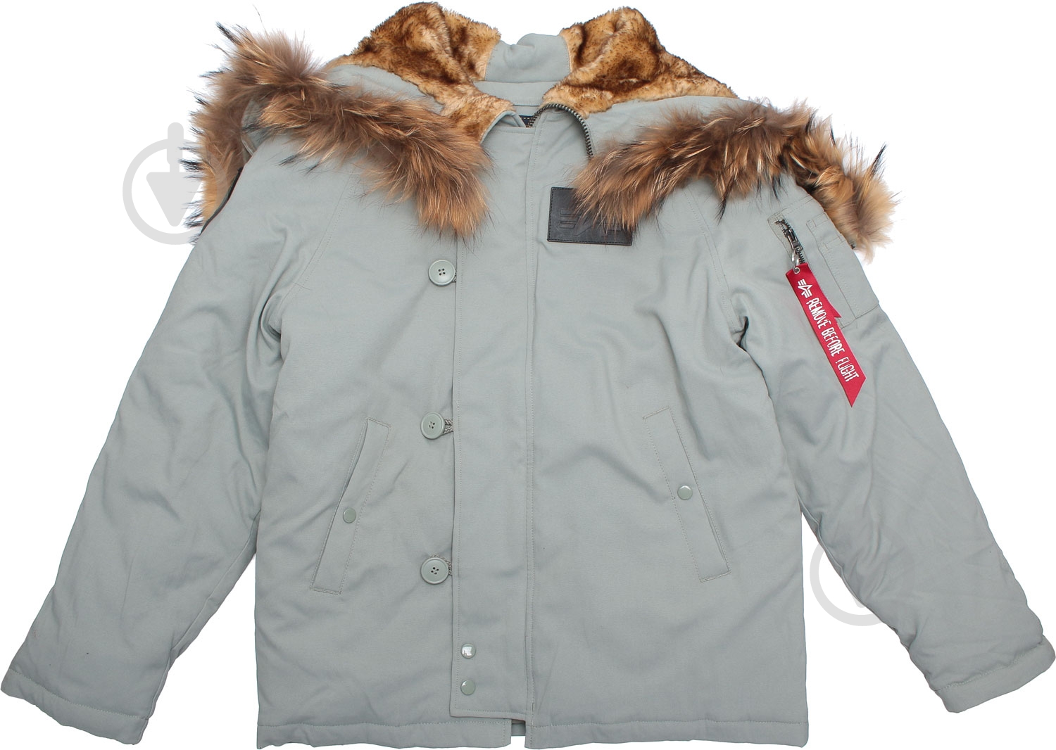 Куртка-парка мужская зимняя Alpha Industries N-2B Elevon AL-IND-N2B-EL-GR р.M grey - фото 4